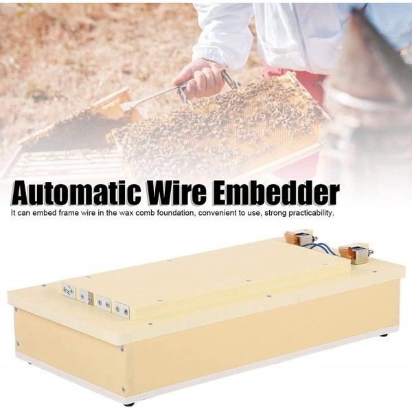 Beekeeping Wire Embedder, Beeswax Automatic Electric Beekeeping Equipment, Beekeeping Accessory(110V, U.S. standard)
