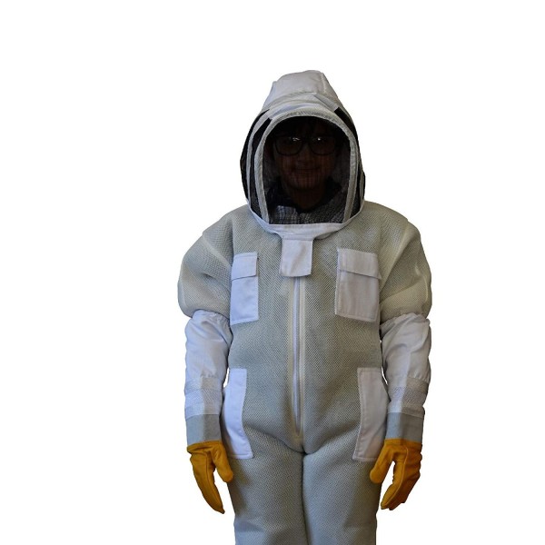 Oz Armour Ventilated Children, Kids Beekeeping Suit with Cowhide Gloves