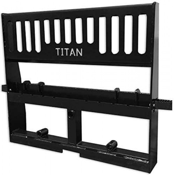 Titan Pallet Fork Attachment for Tractors and Skid Steers, Universal HD 48”