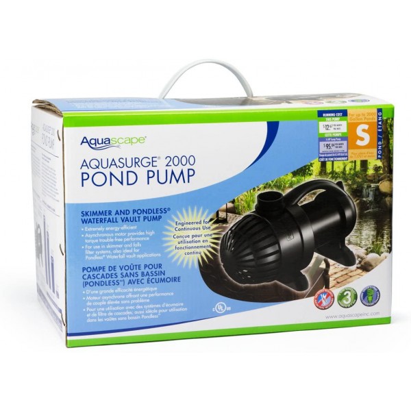 Aquascape 91017 AquaSurge 2000 Water Pump, GPH