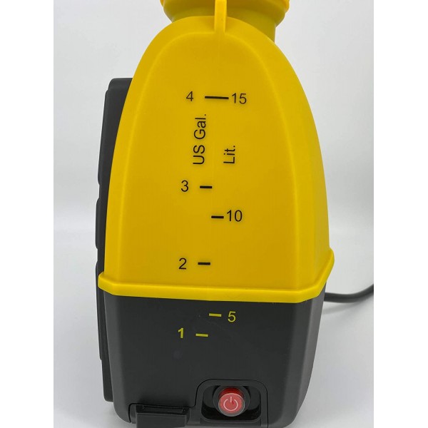 HUDSON 19001 Outdoor Roller Shades 4 Gallon NeverPump Bak-Pak Sprayer, Yellow