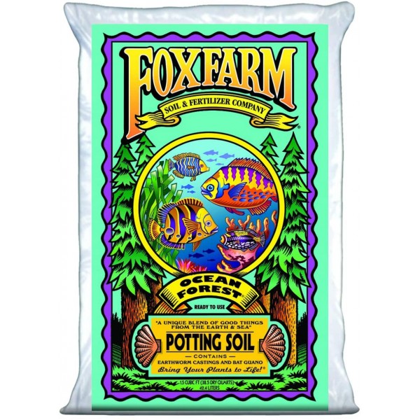 Fox Farm FoxFarmOcean2 Foxfarm FX14000 1.5 Ocean Forest Garden Potting Soil Bags 6.3-6.8 pH | Total 3 Cubic Ft, Brown