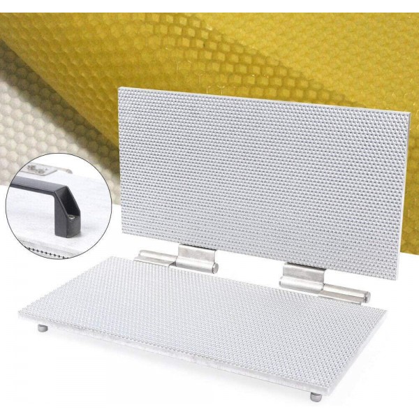 LOYALHEARTDY Beeswax Foundation Sheet Mold Machine Mill Cell Size 5.3mm Beeswax Casting Mould Beekeeping Tool 42 x 22cm/16.53