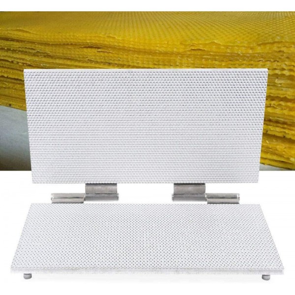 LOYALHEARTDY Beeswax Foundation Sheet Mold Machine Mill Cell Size 5.3mm Beeswax Casting Mould Beekeeping Tool 42 x 22cm/16.53