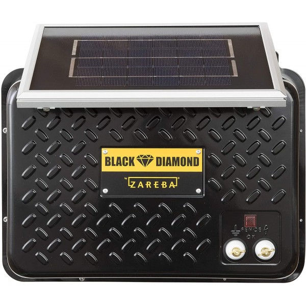 Zareba EAC75M-ZBD Black Energizer – Low Impedance Diamond 75-Mile AC-Powered Electric Fence Charger