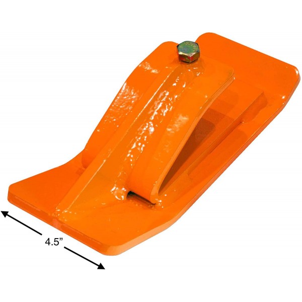 3 Piece Tractor Bucket Ski Edge Turf Tamer Skid Protector by Pocono Metal Craft (Kubota Orange)