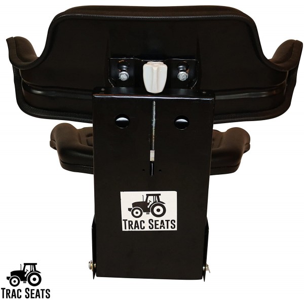 TRAC SEATS Black Brand Waffle Style Universal Tractor Suspension SEAT with TILT FITS Ford/New Holland 2N, 8N, 9N, NAA, Jubilee (Same Day Shipping - Delivers in 1-4 Business Days)