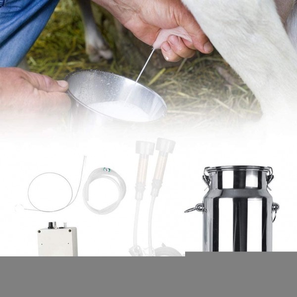 Dioche Electric Milking Machine, Mini Household Goat Milking Kit Household Sheep Milking Machine Goat Milking Machine, for Milking Kit Household(U.S. regulations)