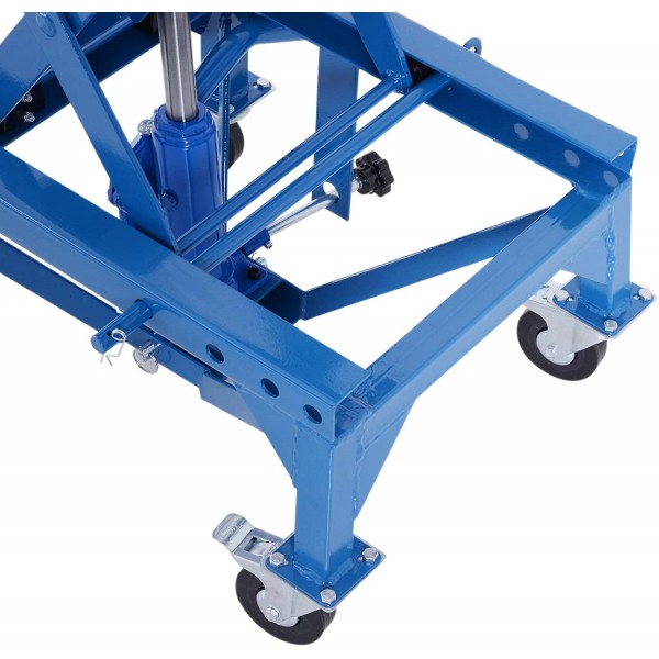 DURHAND 300 lbs Hydraulic Motorcycle Scissor Jack Lift Foot Step Wheels for Small Dirt Bikes
