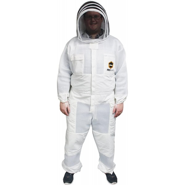 Mann Lake Provent Beekeeper Suit with Self Supporting Veil, X-Large