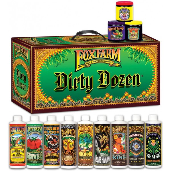 FoxFarm FX14109 Dirty Dozen Starter Kit Nutrients & Additives
