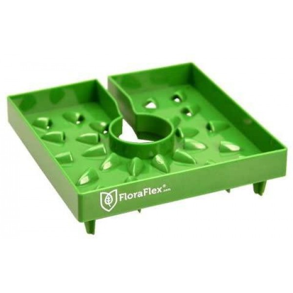 FloraFlex FF331 New Version 2.0 Top Feed 6 inch Dripper for Rockwool Cubes, (50-Pack), Green
