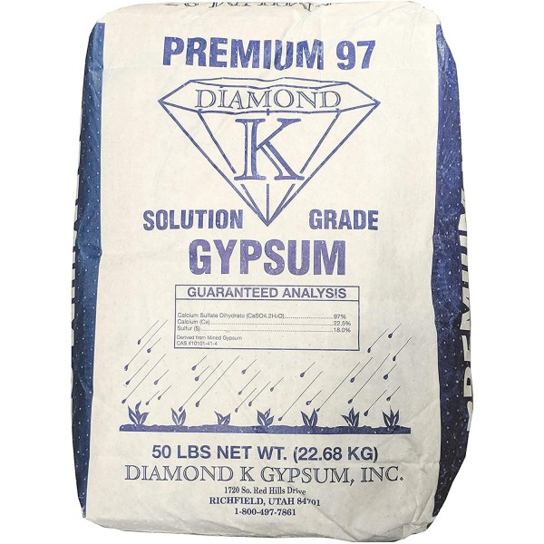 Gypsum Powder Calcium Sulfate 100% Water Soluble