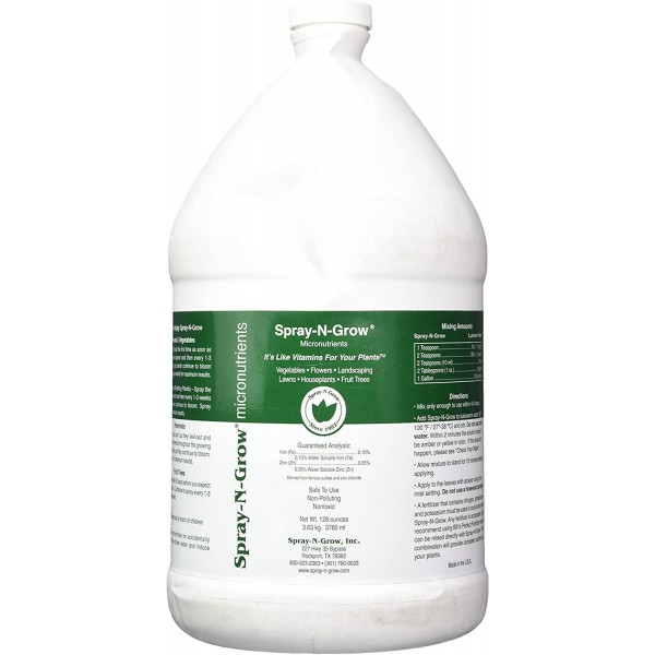Spray-N-Grow CSNG Micronutrients Complex, 1 gallon