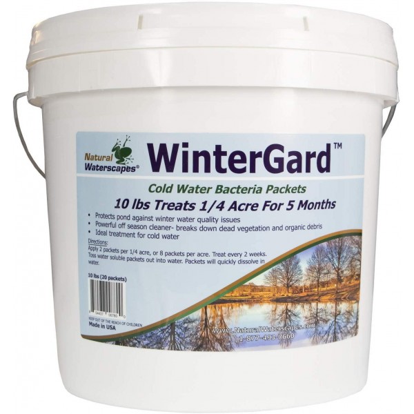Natural Waterscapes WinterGard Cold Water Bacteria for Ponds | 10 lb Winter Pond Treatment