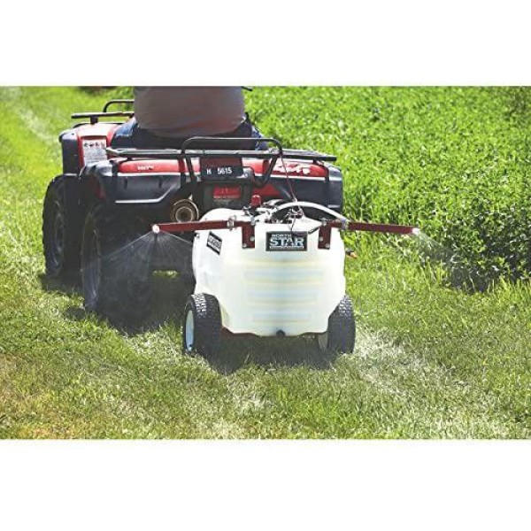 NorthStar Tow-Behind Trailer Boom Broadcast and Spot Sprayer - 31-Gallon Capacity, 2.2 GPM, 12 Volt DC