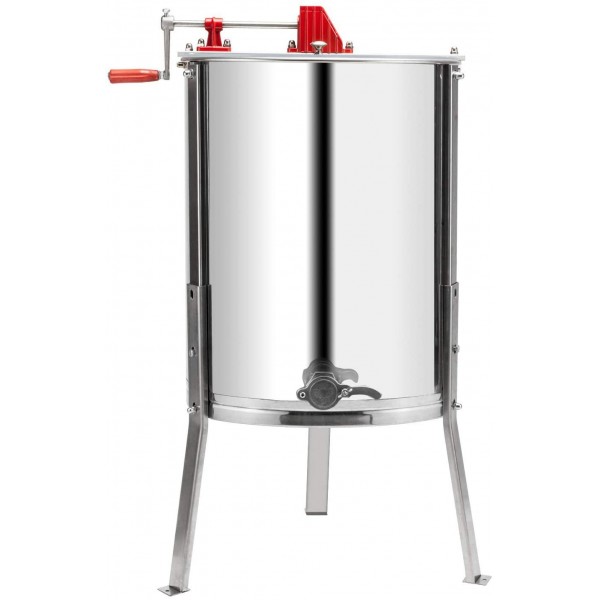 VINGLI Upgraded 4 Frame Honey Extractor Separator,304 Food Grade Stainless Steel Honeycomb Spinner Drum Manual Crank With Adjustable Height Stands,Beekeeping Pro Extraction Apiary Centrifuge Equipment