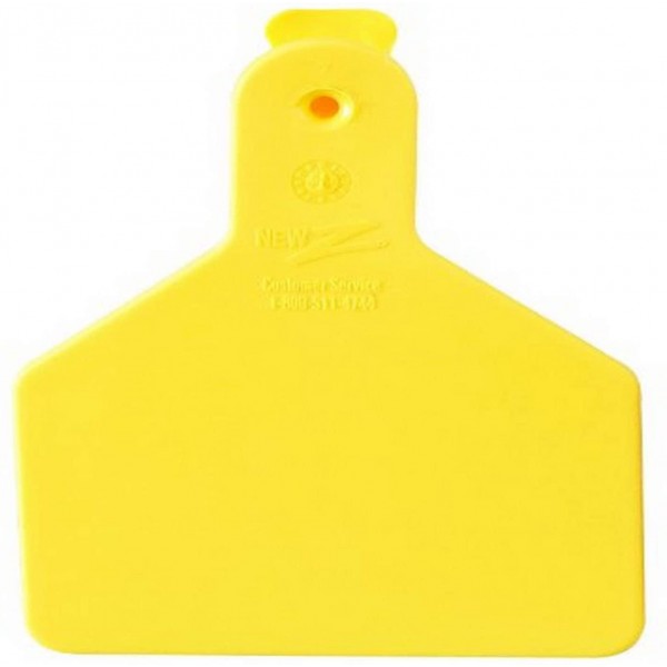 Z Tags 100 Count 1-Piece Blank Tags for Calves, Yellow