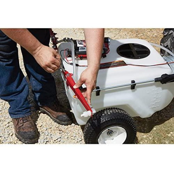 NorthStar Tow-Behind Trailer Boom Broadcast and Spot Sprayer - 21-Gallon Capacity, 2.2 GPM, 12 Volt DC