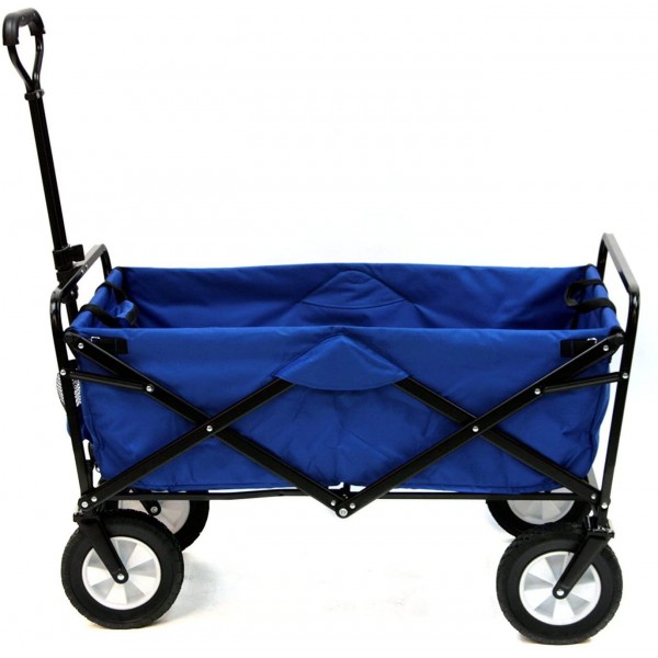 Meda | Collapsible Folding Outdoor Utility Wagon Cart (Blue)