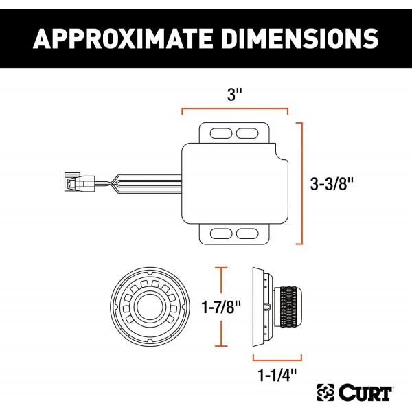 CURT 51170 Spectrum Original Equipment Style, Integrated Electric Trailer Brake Controller, Proportional