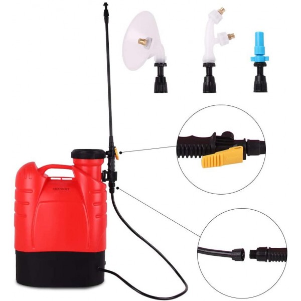 BNM Disinfecting Cordless Backpack Electrostatic Sprayer, Fogger, Mister, Atomizer for Sanitizing, Decontamination, Pest Control & Gardening - Airgun and Spray Wand Included