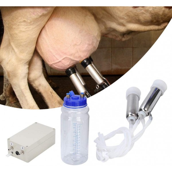 Cuque Mini Electric Pulse Cow Milking Machine Electric Pulse Cow Milking Machine, Milking Machine for Cow, Milking(American Standard (100-240v))