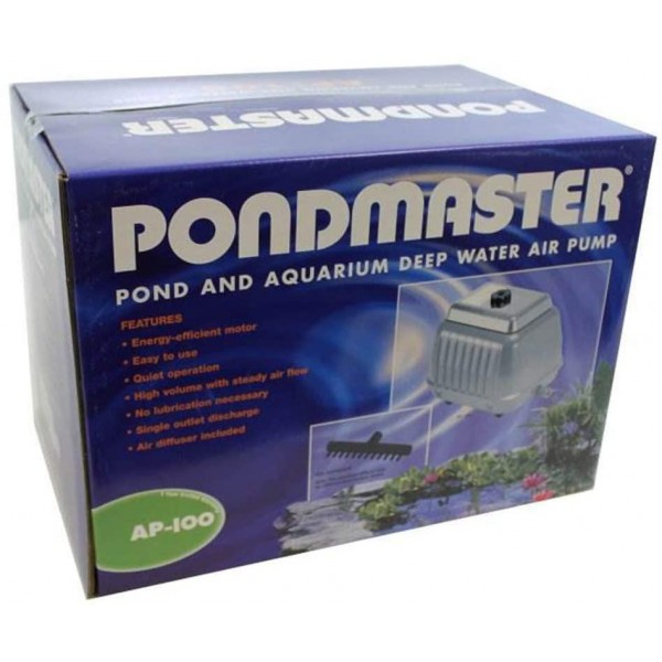 (2) PONDMASTER Deep Water AP 100 Pond Air Pump 10K Gallon AP100 Garden Aquarium