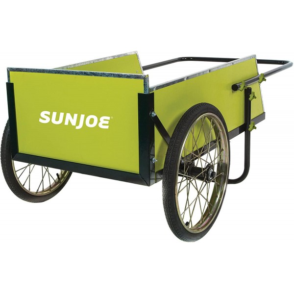 Sun Joe SJGC7 7 Cubic Foot Heavy Duty Garden + Utility Cart