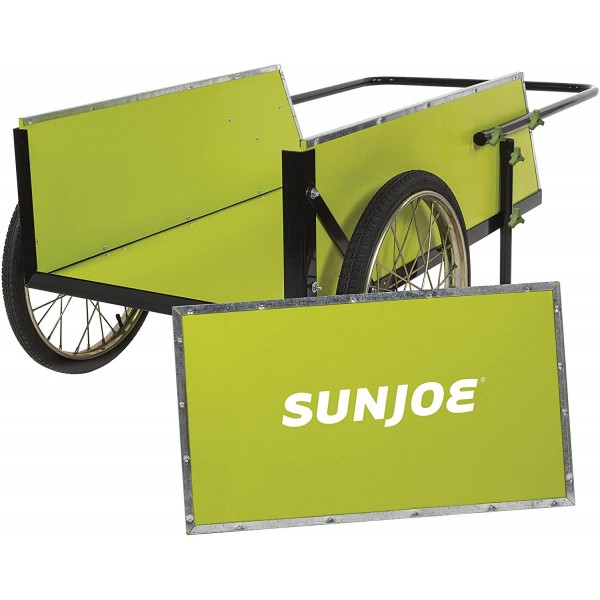 Sun Joe SJGC7 7 Cubic Foot Heavy Duty Garden + Utility Cart