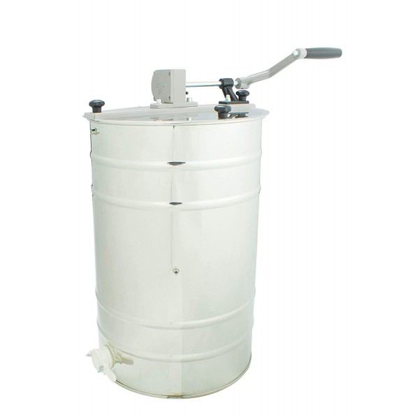 Lyson Stainless Steel 4-Frame Honey Extractor Hand Crank