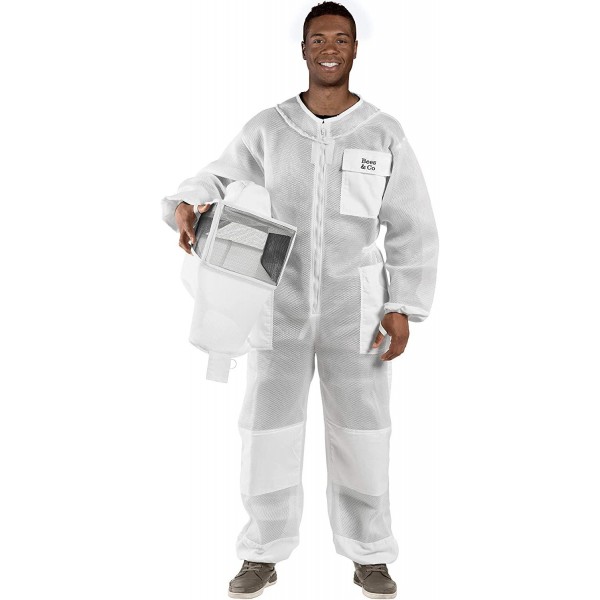 Bees & Co U85 Ultralight Beekeeper Suit with Square Veil