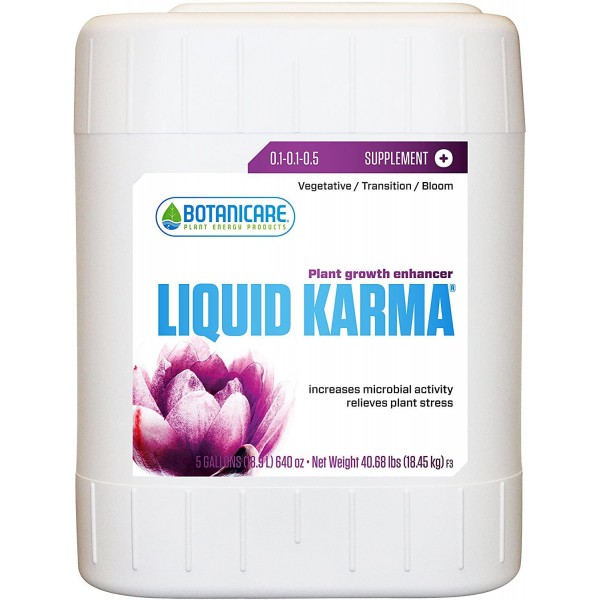 Botanicare Liquid Karma Plant Growth Enhancer Supplement 0.1-0.1-0.5 Formula, 5-Gallon