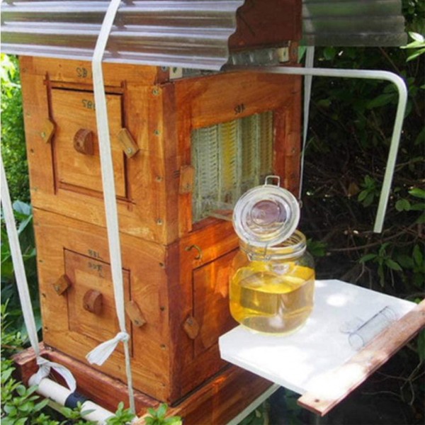 Yardwe Beehive Boxes Portable Honey Keeper Beehive Frames Auto Dripping Beekeeping Supplies for Farm Beekeeper
