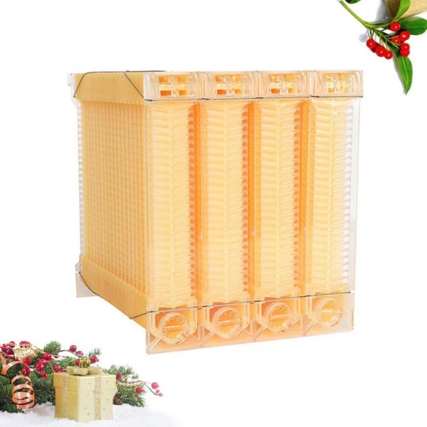 Yardwe Beehive Boxes Portable Honey Keeper Beehive Frames Auto Dripping Beekeeping Supplies for Farm Beekeeper