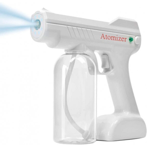 AMERFIST Outdoor Indoor Steam Gun, Handheld Rechargeable Nano Atomizer 27oz Large Capacity ULV Electric Sprayer Nozzle Adjustable Fogger