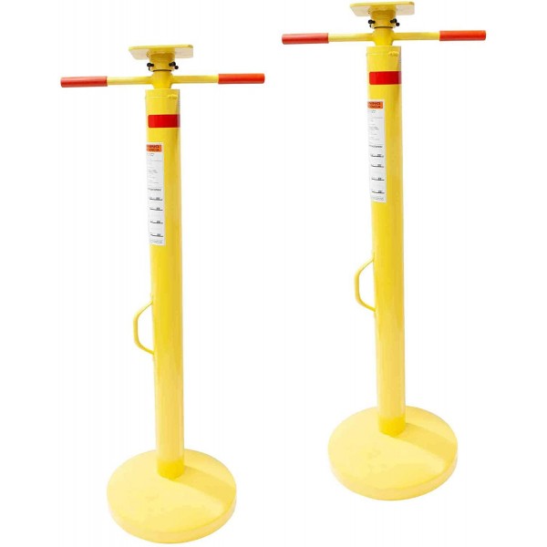 Mytee Products (2 Pack) Semi Trailer Stabilizing Jack Stand 50,000 Lbs Static Capacity
