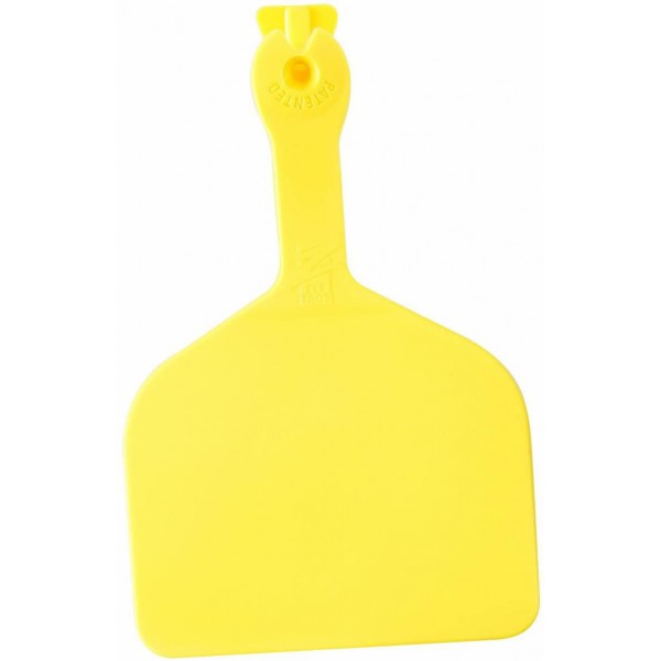 Z Tags 1000 Count 1-Piece Blank Feedlot Tags, Yellow