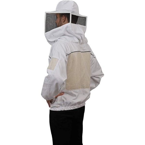 Humble Bee 532-L Ventilated Beekeeping Smock, Large, Linen White