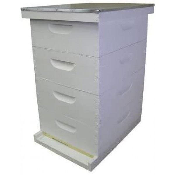 BuildaBeehive.com Bee Hive - Honeymaker Deluxe Add-on Starter Kit (Fully Assembled - Wood, Painted) - Perfect Hives for Beginners and Pro Beekeepers