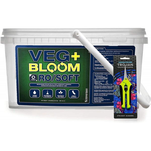 Veg + Bloom RO/Soft Base, 5lbs with Common Culture Trimming Scissors