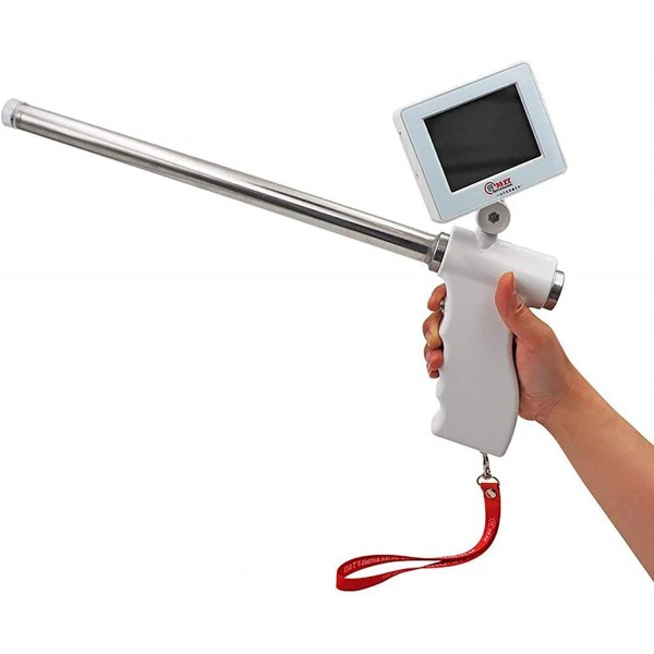 Professional Visual Insemination Gun with 4.3 inches Monitor Instrument Veterinary Transcervical Insemination, Farm Tools Perfect for Pig, Cow, Horse, Deer