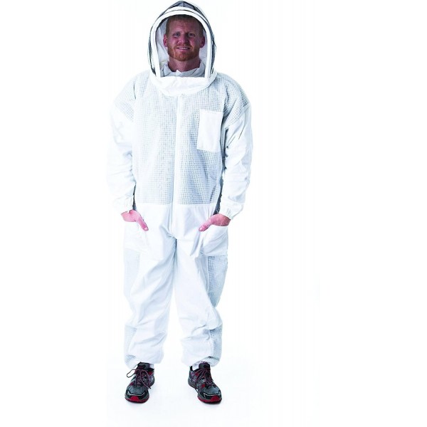 Pigeon Mountain Trading Company PM9900F3X-A Semi-Ventilated with Fencing Hood Beekeeper Suit, Multicolor