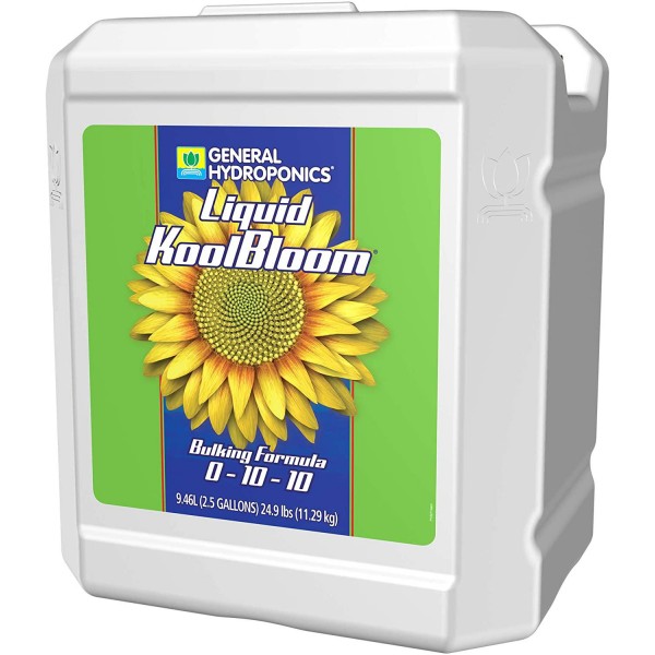 General Hydroponics HGC732539 Liquid KoolBloom 0-10-10, Promotes Intense Flowering, Helps Facilitate Bulking & Ripening in Annuals Use in Hydroponics, Soil, Coco Coir-Concentrate, 2.5-Gallon, natural