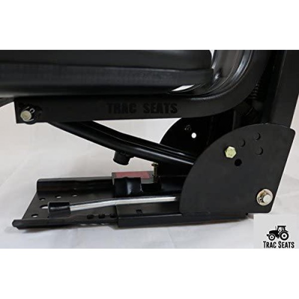 Black TRIBACK Style Tractor Suspension SEAT FITS International Harvester IH 454, 464 574 584 TRAC SEATS Brand (Same Day Shipping - Delivers in 1-4 Business Days)