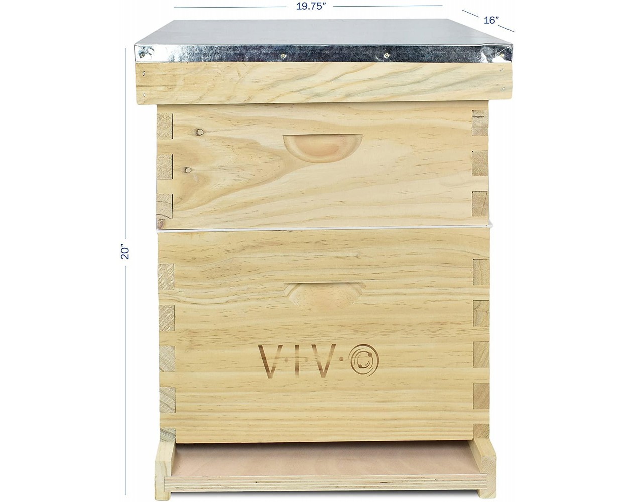 VIVO Complete Beekeeping 20 Frame Beehive Box Kit, 10 Medium, 10 