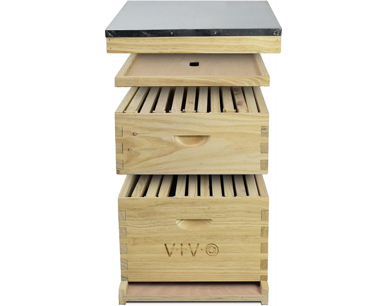 VIVO Complete Beekeeping 20 Frame Beehive Box Kit, 10 Medium, 10 