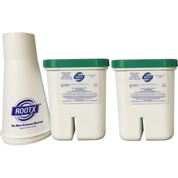 RootX - The Root Intrusion Solution Kit - Two 4 Pound Containers Plus Funnel - Bundle 3 Items