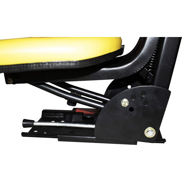 TRAC SEATS Yellow Brand TRIBACK Style Universal Tractor Suspension SEAT with TILT FITS John Deere 2140 2150 2155 2240 2250 5310 5400 5510 6110