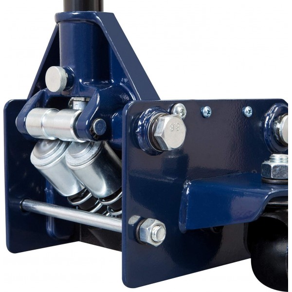 TCE ATZ830026XU Torin Hydraulic Ultra Low Profile Heavy Duty Steel Service/Floor Jack with Dual Piston Quick Lift Pump, 3 Ton (6,000 lb) Capacity, Blue